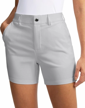 SANTINY Women's 5" Golf Shorts with Pockets Quick Dry Stretch Work Outdoor Hiking Shorts for Women Casual Summer