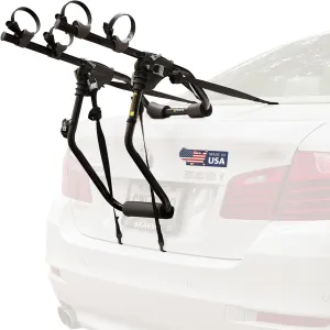 Saris Guardian Trunk Bike Rack – No-Hitch Bicycle Carrier for Car, Sedan, Hatchback, SUV, Van, – Foldable Steel Mount – Easy Installation, American-Made, Fits Up to 3 Bikes (35 lbs Each)