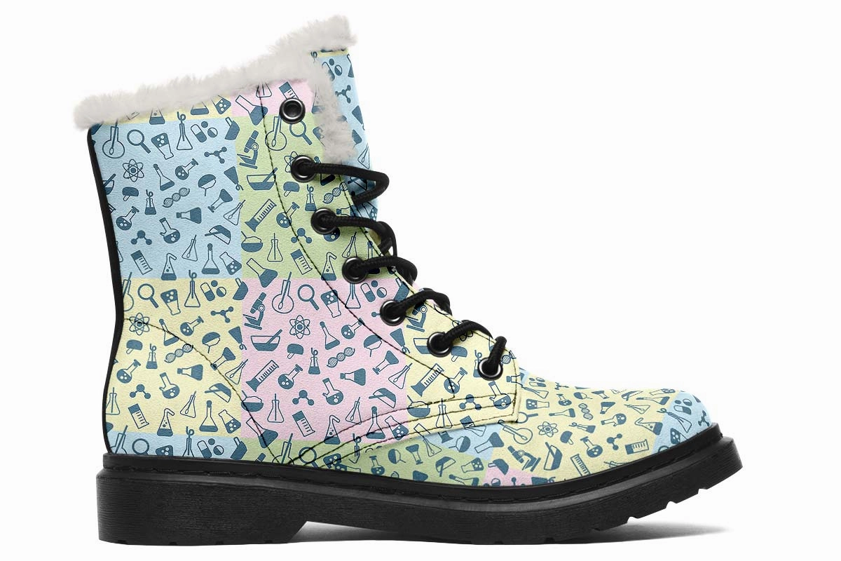 Science Symbols Winter Boots