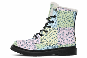 Science Symbols Winter Boots
