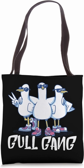 Seagull Party Gull Gang Seabird Board Seagull Lover Tote Bag