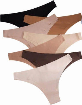 Seamless Triangle Comfortable Panties 7Pcs - Multicolor (US, Numeric, 2, Regular, Regular, Multicolor)