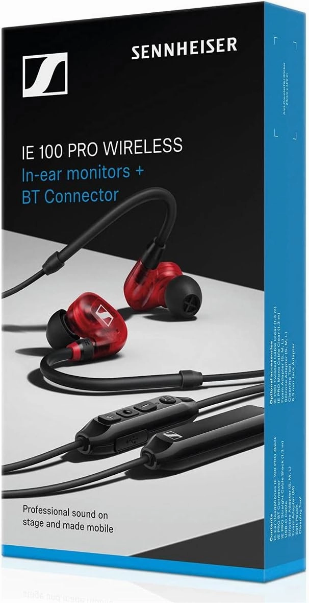 SENNHEISER In- Ear Audio Monitor, Red, Wireless (509173)