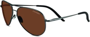Serengeti Carrara 59MM Aviator Sunglasses For Men   BUNDLE with Designer iWear Kit