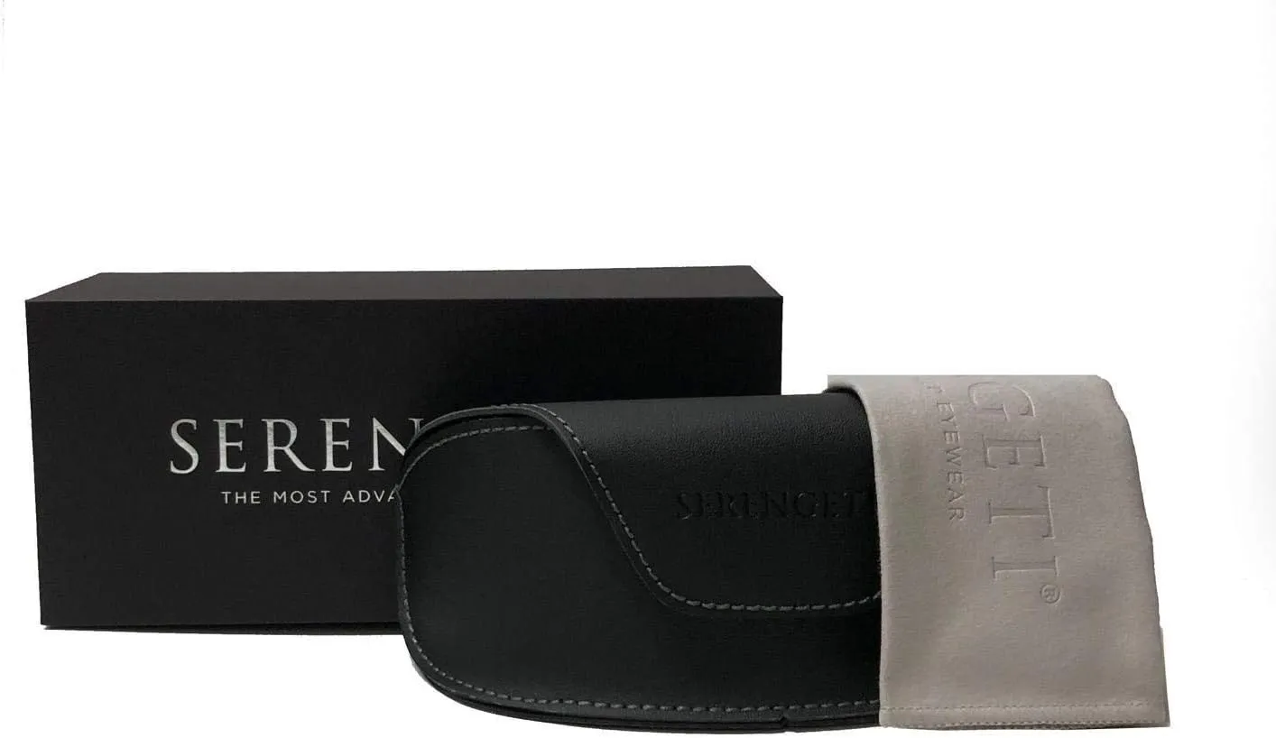 Serengeti Carrara 59MM Aviator Sunglasses For Men   BUNDLE with Designer iWear Kit