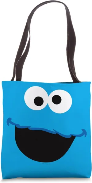 Sesame Street Cookie Monster Face Tote Bag