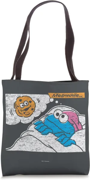 Sesame Street Cookie Monster Meanwhile Tote Bag