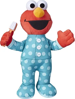 Sesame Street Elmo 12-inch Plush, Sings The Brushy Brush Song, Toy for Kids Ages 18 Months and Up