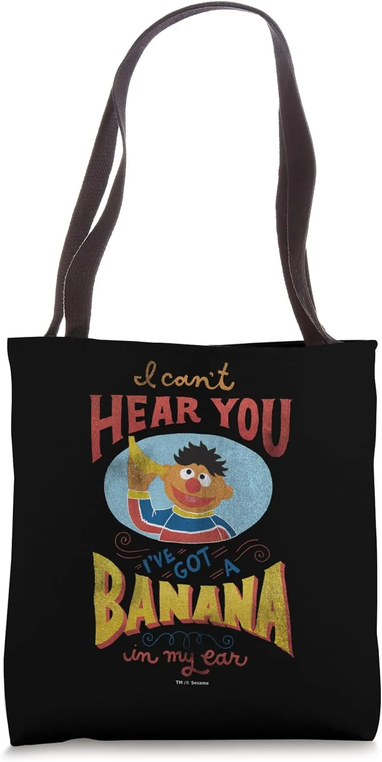 Sesame Street Ernie Banana in my Ear Tote Bag