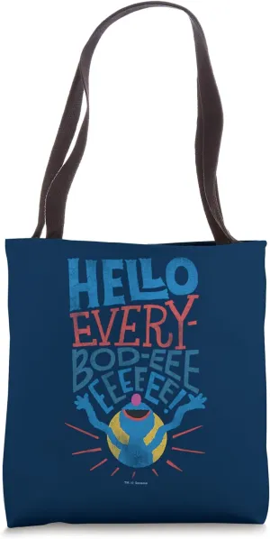 Sesame Street Grover Hello Everybody Tote Bag