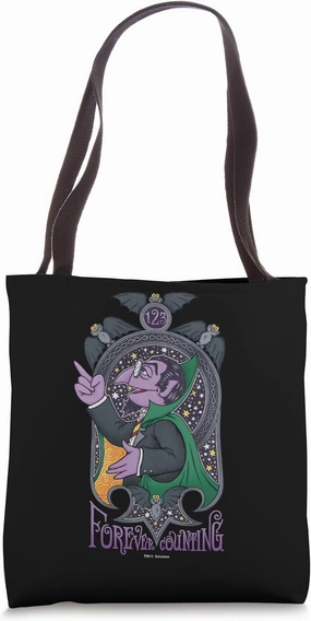 Sesame Street Psychedelic Count Forever Counting Tote Bag