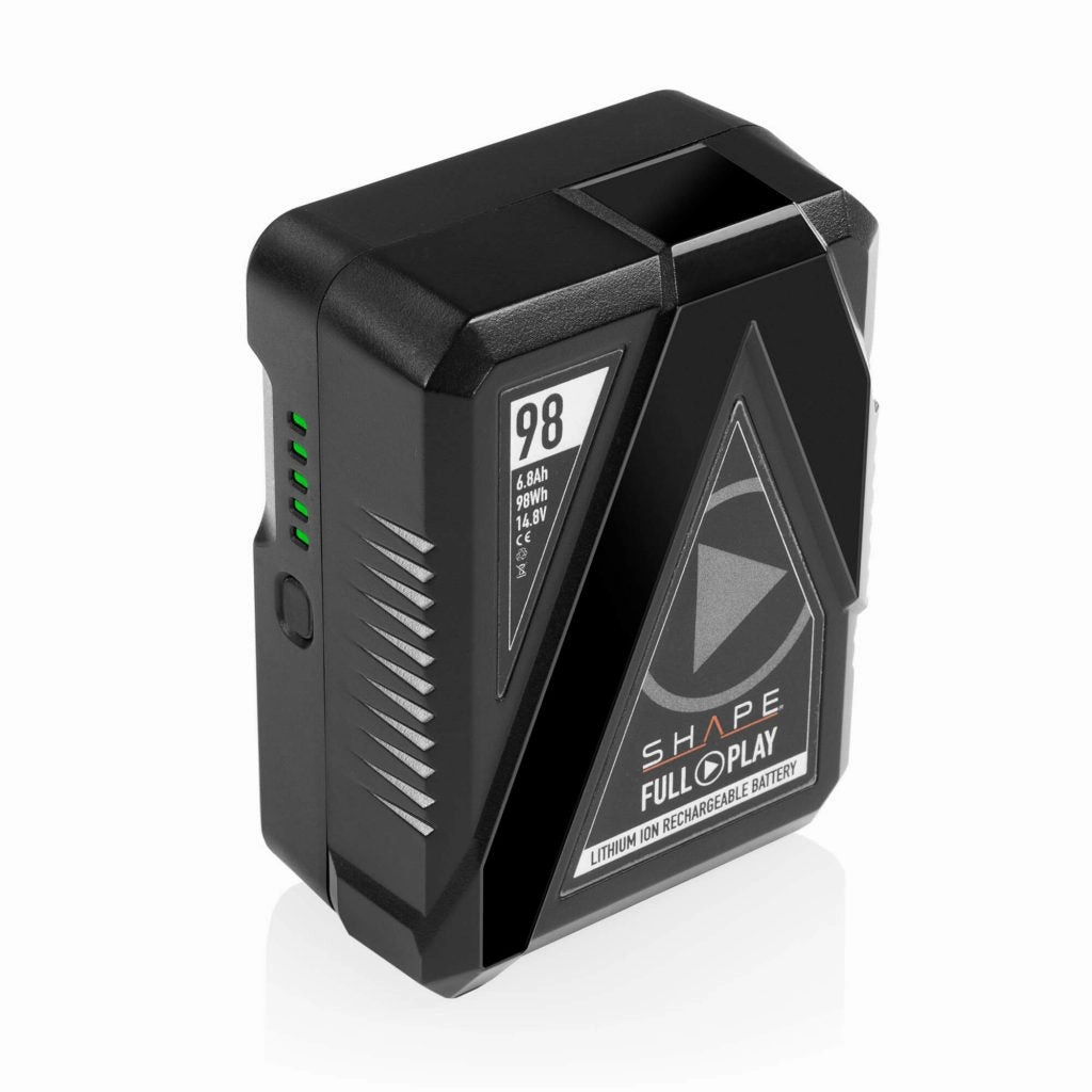 SHAPE Full Play Rechargeable Batteries 98 Wh V-Mount (2) with SHAPE Full Play Intelligent Dual Battery Charger