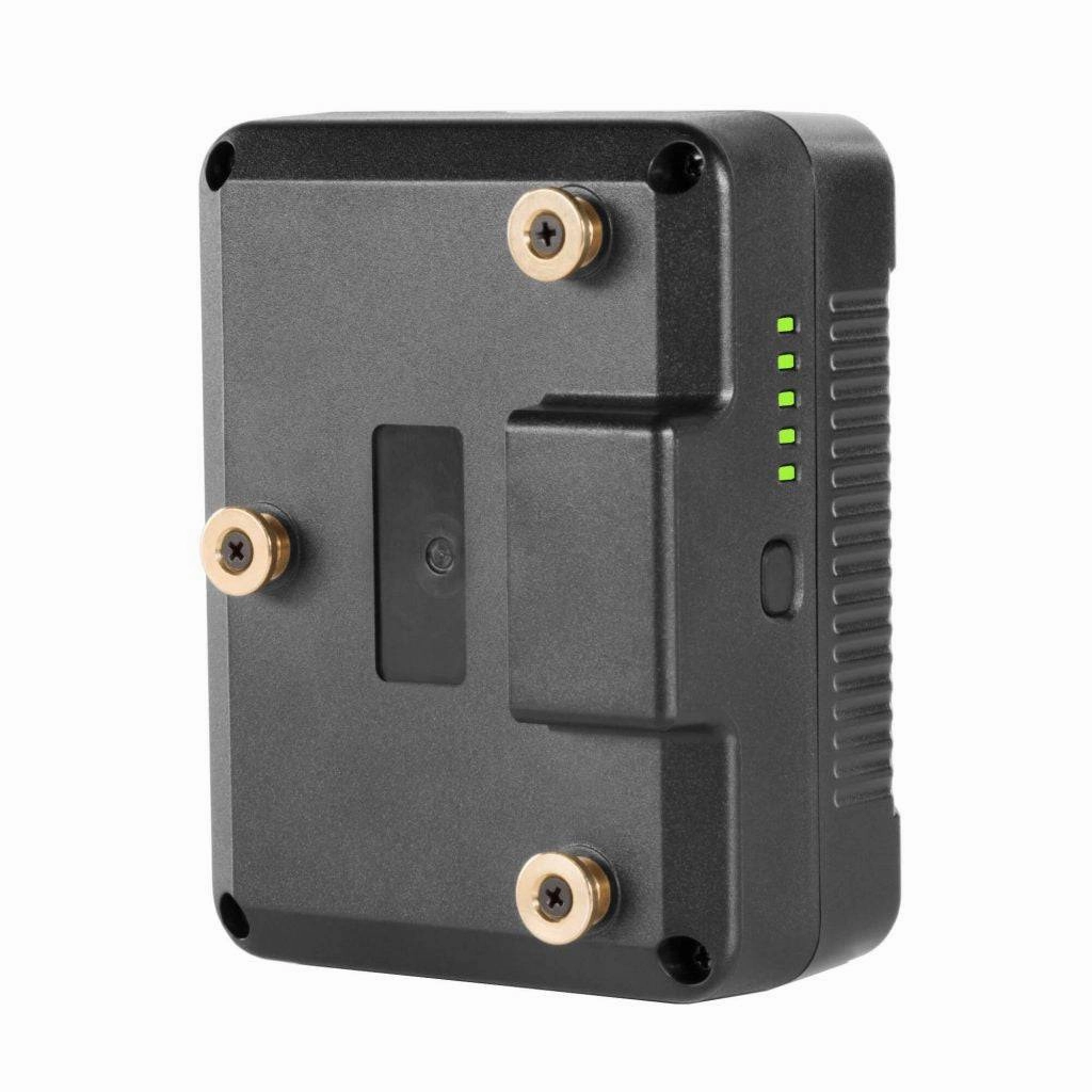 SHAPE Full Play Rechargeable Battery 98 Wh Gold Mount with SHAPE Full Play Portable D-Tap Battery Charger
