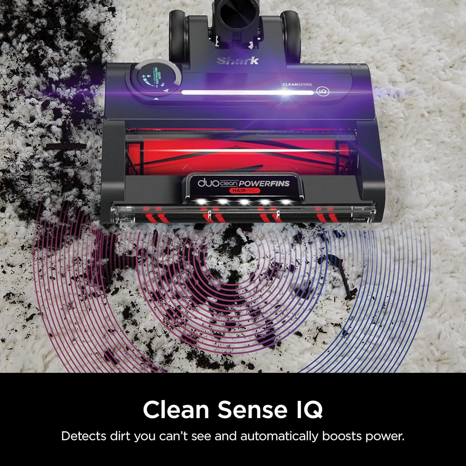 Shark Stratos Cordless Vacuum with Clean Sense IQ and Odor Neutralizer, MultiFlex Wand, Includes Duster Crevice Tool & Anti-Allergen Brush, Up To 60 Minute Runtime, Ash Purple, IZ862H