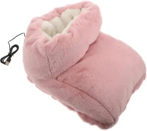 Shoe Heater Rechargeable Foot Warmers Plush Heating Pad for Winter Electric Heating Shoes