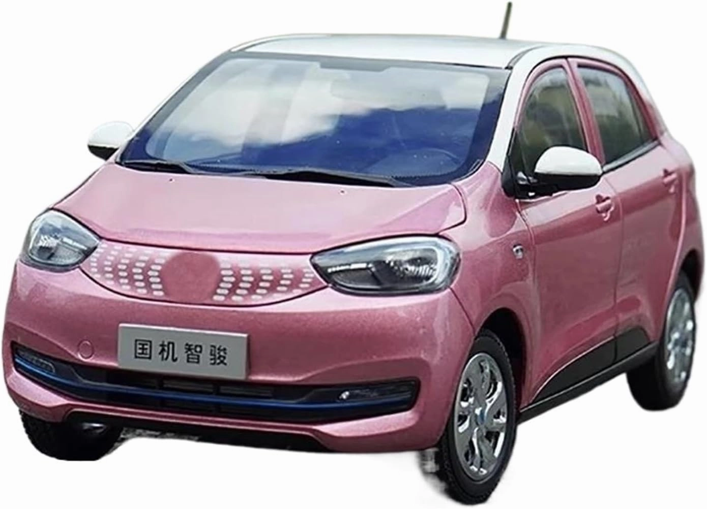 Simulation Car Model 1：18 for Guo Zhijun GC1 New Energy Pure Electric Simulation Alloy Car Model Static Ornament Souvenir Mini Vehicles Toys(Orange)