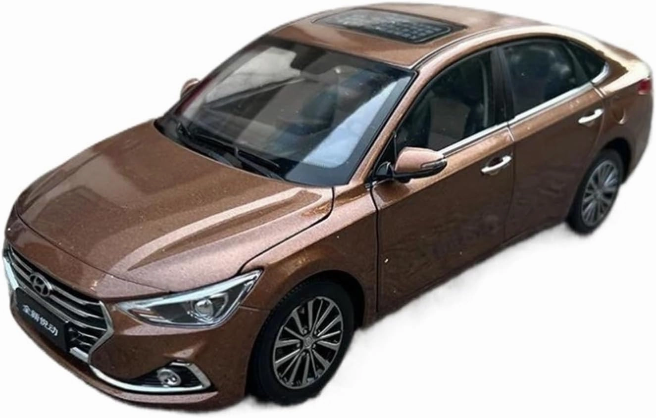 Simulation Car Model 1:18 for Hyundai Elentra Celesta Simulation Car Model Collection Display Home Decoration Mini Vehicles Toys(Silver)