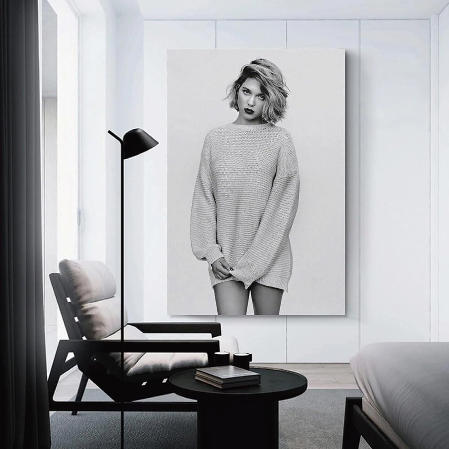SINUJE The Actress Léa Seydoux Poster 3 Canvas Wall Art For Room Aesthetic And Decor Poster For Bedroom Living Room Bathroom Kitchen Office Decor 20x30inch(50x75cm) Unframe-style