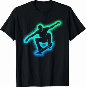 Skater Skateboard Skateboarder Men Kids Boys Skateboarding T-Shirt