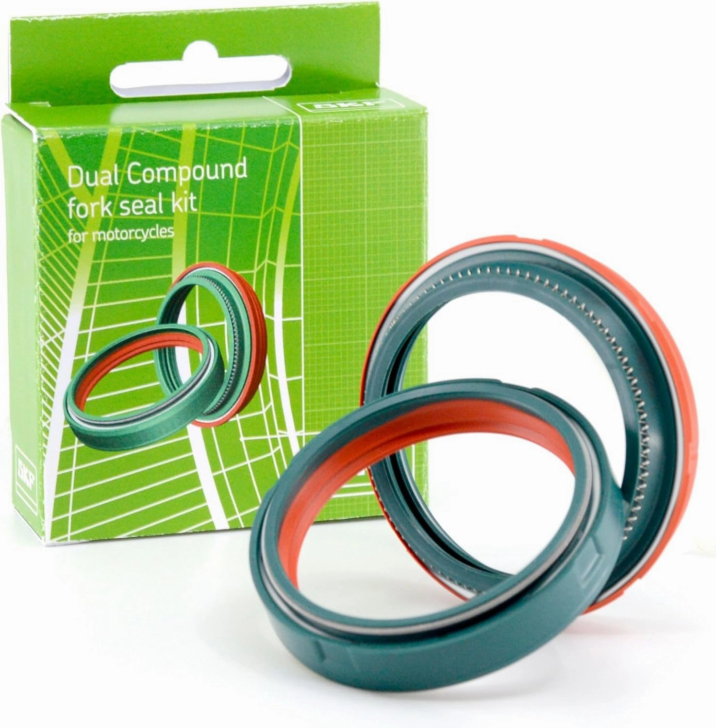 SKF DUAL-48W Dual Compound One Seal and Wiper Fork Seal Kit 48mm WP
