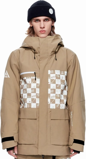 Ski Jacket Snowboard Coat Snow Winter Waterproof Insulated Windproof Baggy Warm Hooded Jacket for Men Women