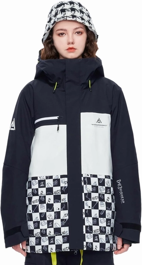 Ski Jacket Snowboard Coat Snow Winter Waterproof Insulated Windproof Baggy Warm Hooded Jacket for Men Women
