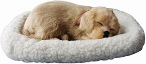 Sleeping Toy Cat, Breathing Cuddly Cat Stuffed Animal Doll with Soft Mat Bed and Simulated Sound, Stuffed Plush Toys,Purring Cats Toys for Kids Home Ornament (E)