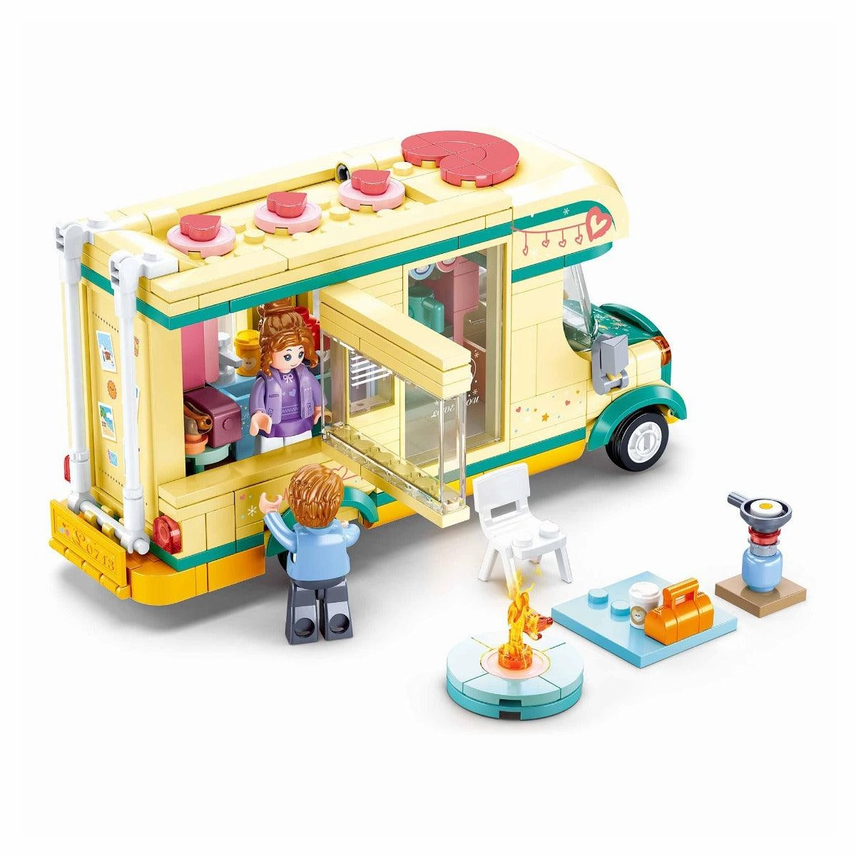 Sluban Happy Diary Camper Building Blocks For Ages 6 
