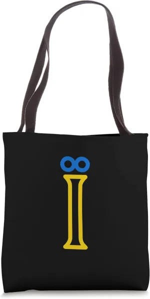 Small Yellow Blue Ukrainian language specific letter I Tote Bag