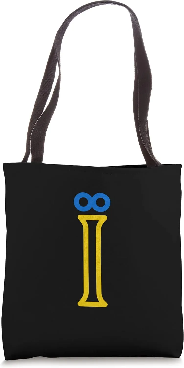 Small Yellow Blue Ukrainian language specific letter I Tote Bag