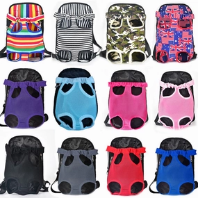 Small Dog Carrier Backpack Legs Out Pet Puppy Carrier | Hands-Free Cat Travel Bag for Walking, Hiking, and Motorcycle Use