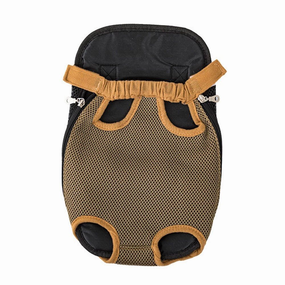 Small Dog Carrier Backpack Legs Out Pet Puppy Carrier | Hands-Free Cat Travel Bag for Walking, Hiking, and Motorcycle Use