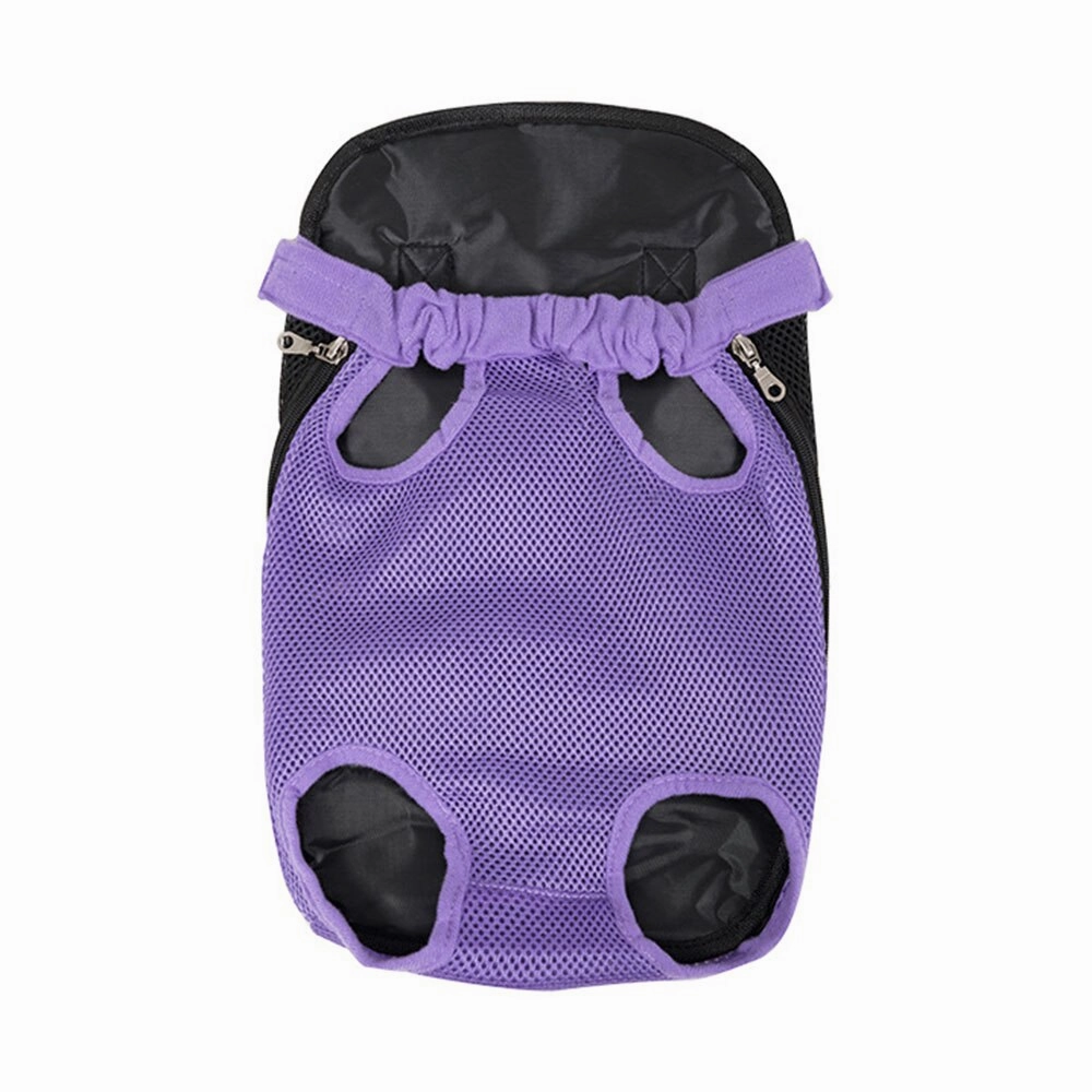 Small Dog Carrier Backpack Legs Out Pet Puppy Carrier | Hands-Free Cat Travel Bag for Walking, Hiking, and Motorcycle Use
