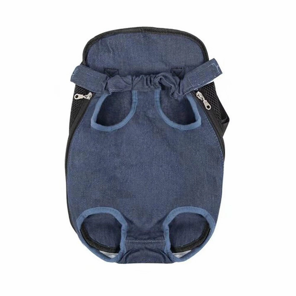 Small Dog Carrier Backpack Legs Out Pet Puppy Carrier | Hands-Free Cat Travel Bag for Walking, Hiking, and Motorcycle Use