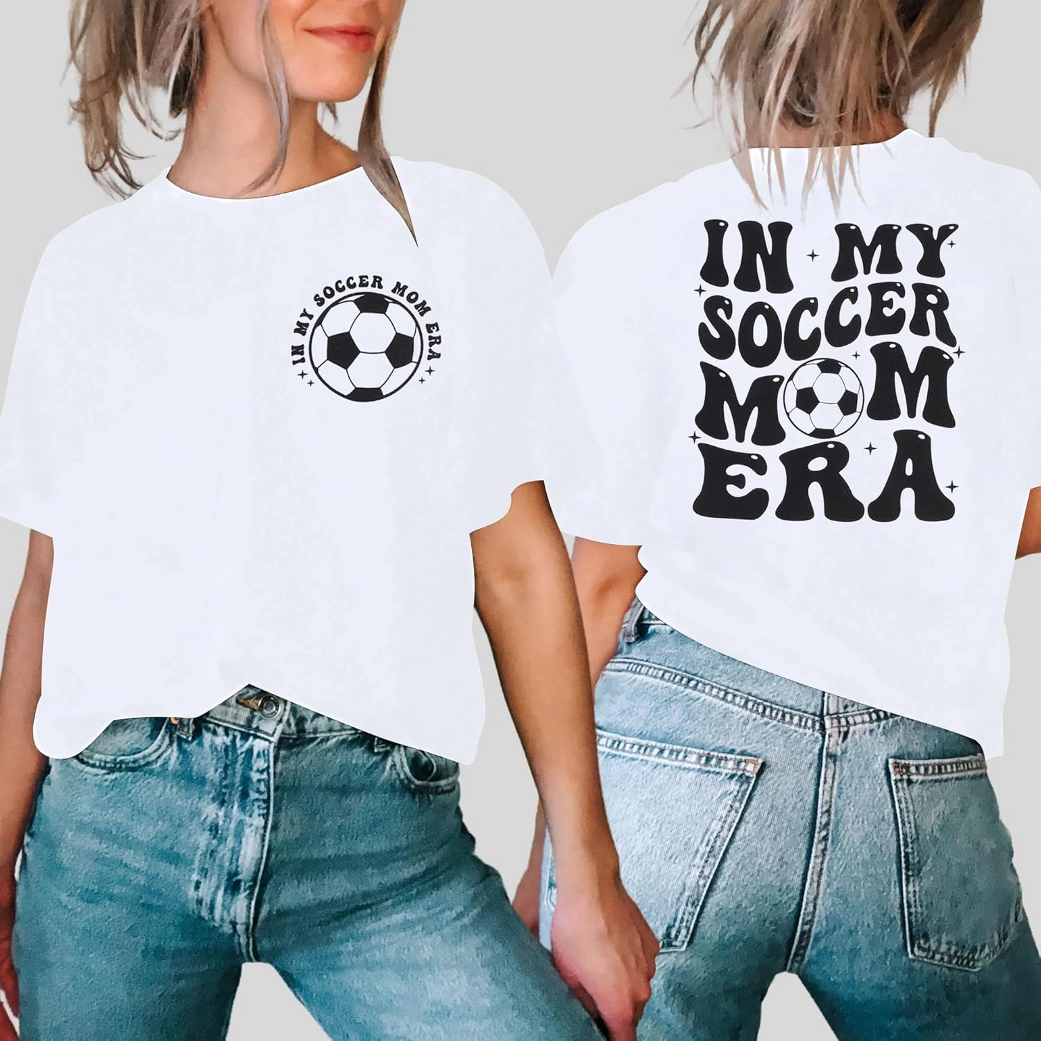 Soccer Mom Shirt Women Soccer Mom Leopard Bleached T Shirt Soccer Mom Graphic Shirt Funny Ball Mom Life Tee Top