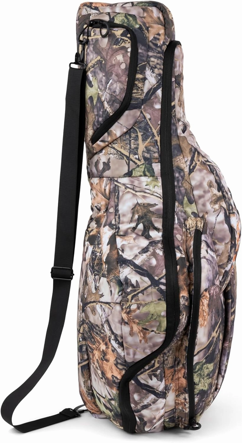 Soft Crossbow Case with Sling Strap, Soft Shell Padded Archery Gear Bag for Outdoors, Water Resistant Narrow Archery Bow Carrier Bag with 4 Spacious Storage Pockets, 36 x 19 Inch