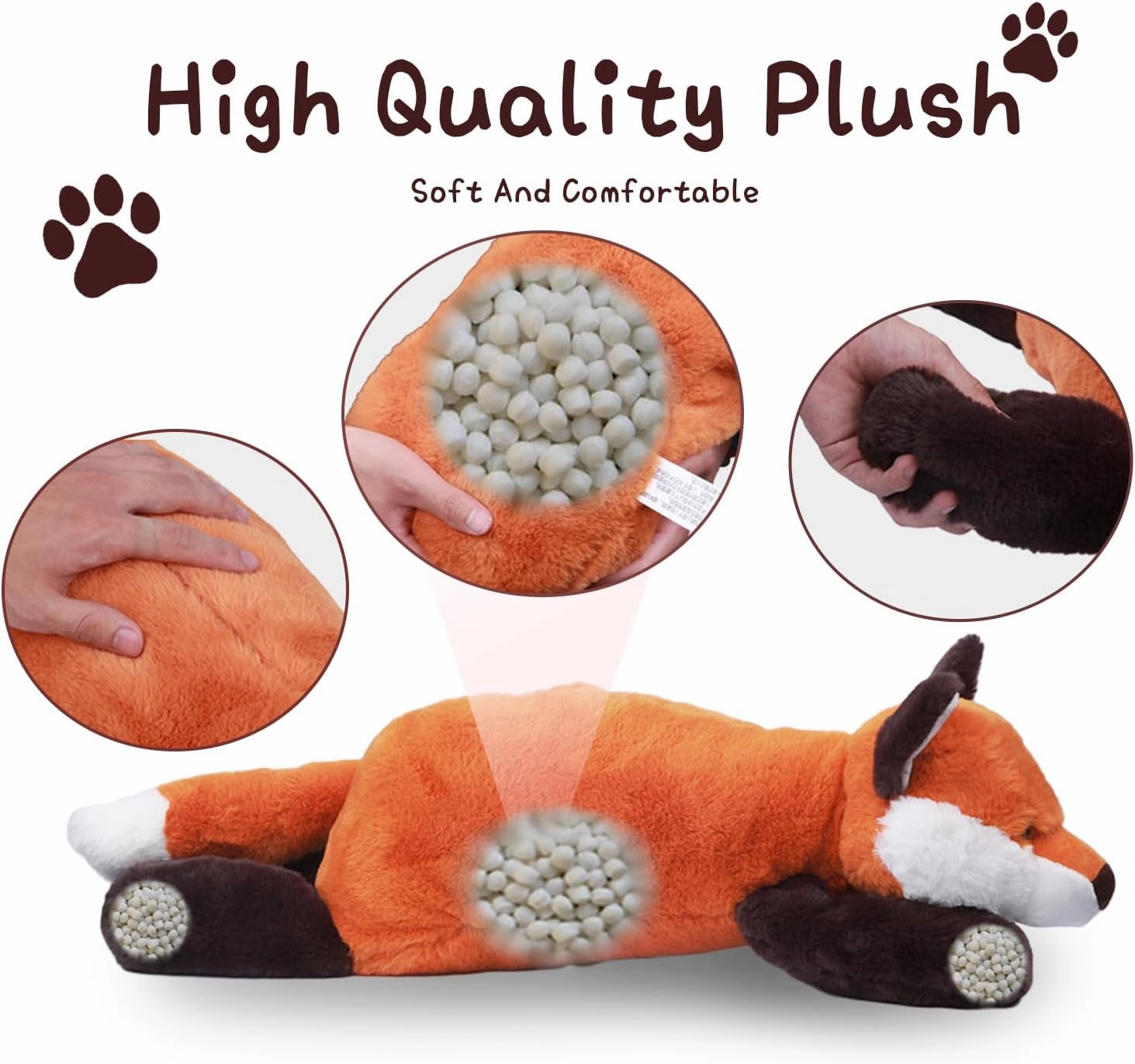 Soft Weighted Stuffed Animals Weighted Plush Animals for Huskies,Pigs,Dinosaurs and Polar Bears - 14-30 Inches for Boys Girls