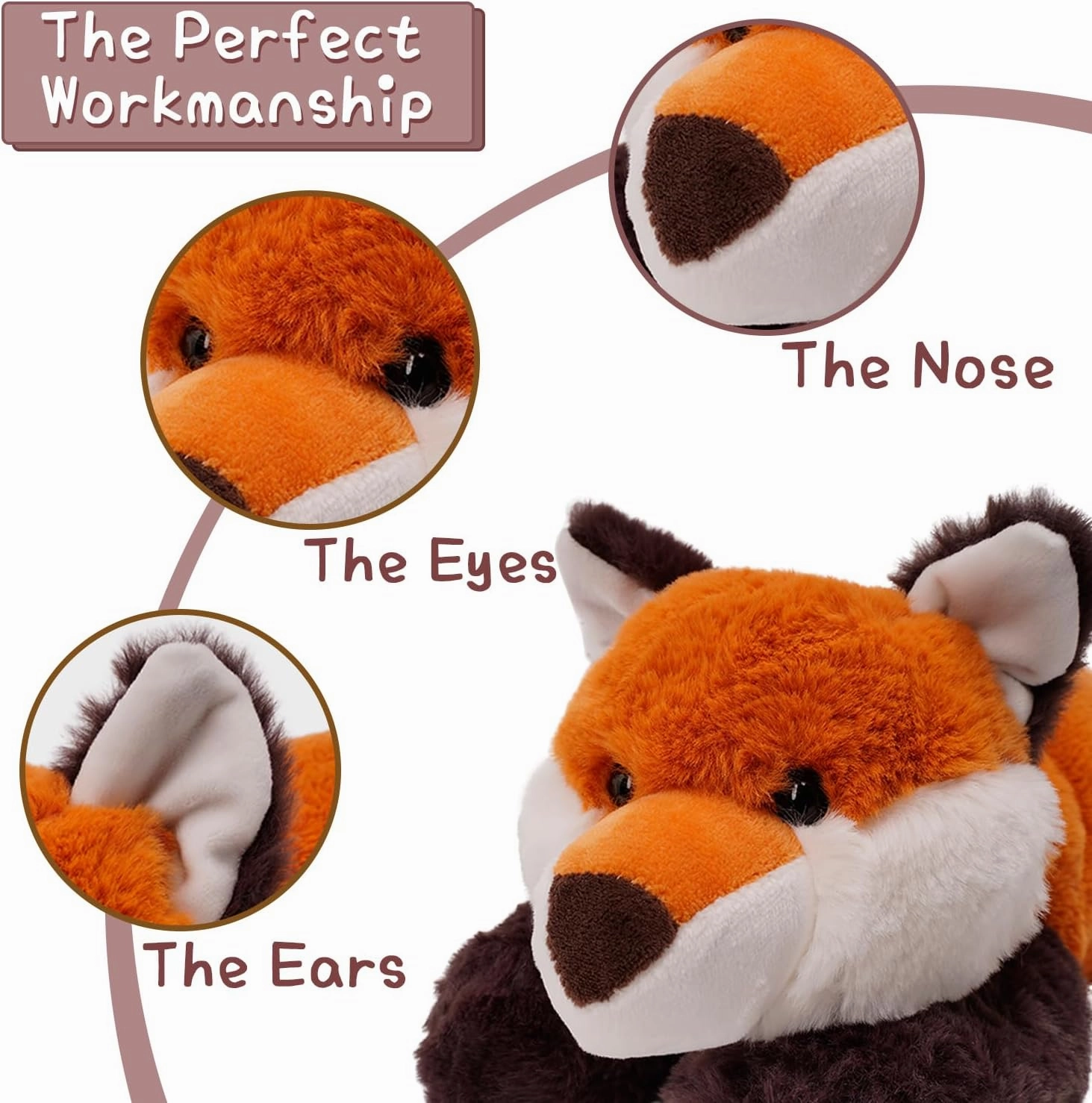 Soft Weighted Stuffed Animals Weighted Plush Animals for Huskies,Pigs,Dinosaurs and Polar Bears - 14-30 Inches for Boys Girls