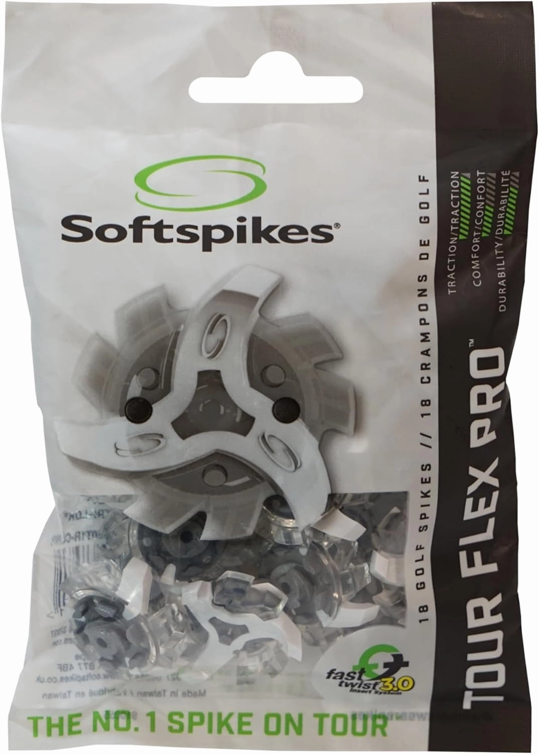 SoftSpikes Tour Flex Pro, Fast Twist 3.0 Golf Spikes, Golf Cleats, Pro Packs, Cleat Kit