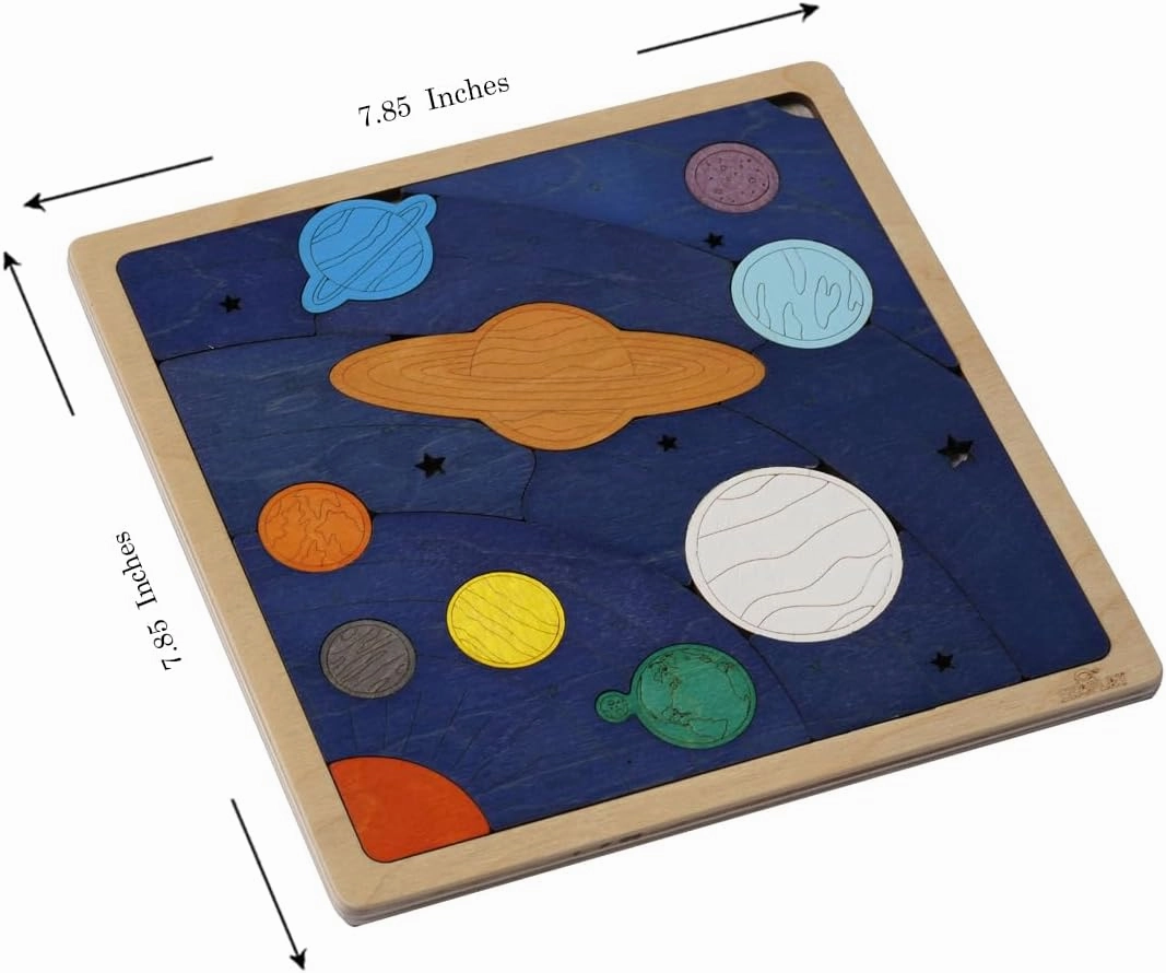 Solar System and Planets Puzzle for Kids | 18 Piece Jigsaw Puzzle for Kids | Learning Educational Toy and Gift for Boys Girls Ages 3  Years