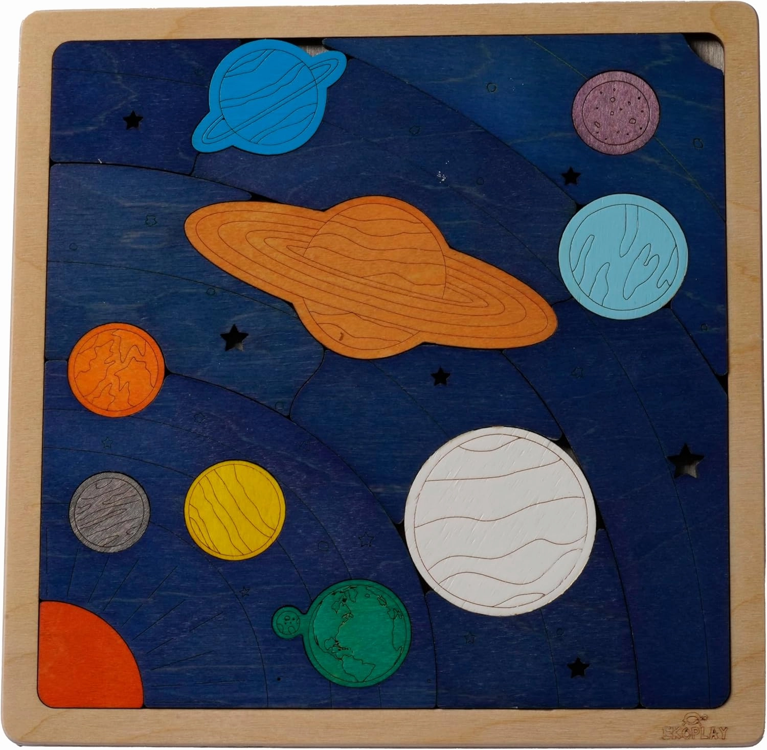 Solar System and Planets Puzzle for Kids | 18 Piece Jigsaw Puzzle for Kids | Learning Educational Toy and Gift for Boys Girls Ages 3  Years