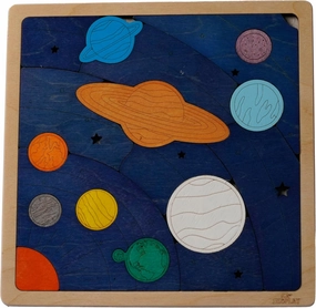 Solar System and Planets Puzzle for Kids | 18 Piece Jigsaw Puzzle for Kids | Learning Educational Toy and Gift for Boys Girls Ages 3  Years