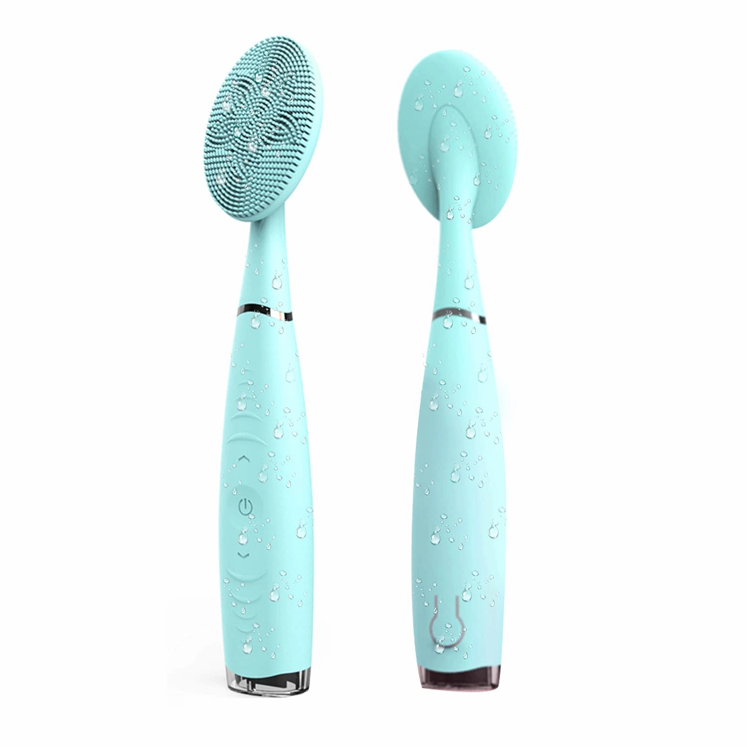 Sonic Facial Cleansing Brush, 5 Adjustable Speed Waterproof Sonic Vibration Rechargeable Face Cleansing Brush for Deep Cleansing (Blue)
