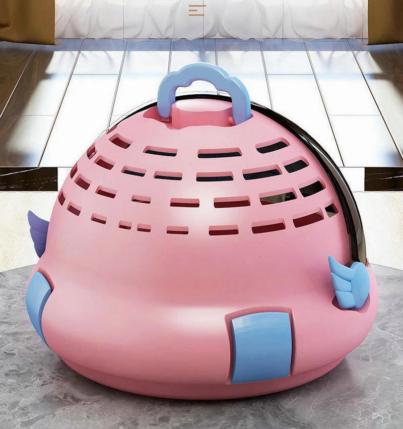 Space Capsule Pet Carrier Bag - Breathable Travel Backpack