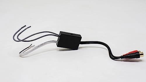 Speaker Wire to RCA HI/Low Adapter Converter LINE Level Output Audio Video CAR