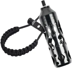SPG Compound Bow Stabilizer with Bow Wrist Sling Kit,Aluminium Archery Shock Absorber Adjustable Compound Bow Slings Paracord Straps for Hunting Shooting Accessories