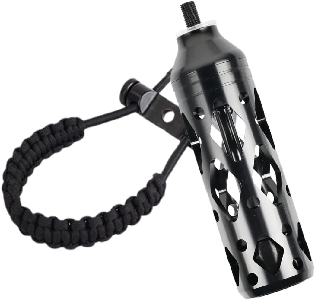 SPG Compound Bow Stabilizer with Bow Wrist Sling Kit,Aluminium Archery Shock Absorber Adjustable Compound Bow Slings Paracord Straps for Hunting Shooting Accessories