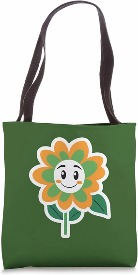 Spring Flower Botany Planting Season Sticker Vibe Fun Tote Bag