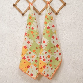 Spring Kitchen Towels with loop (Set of 2)