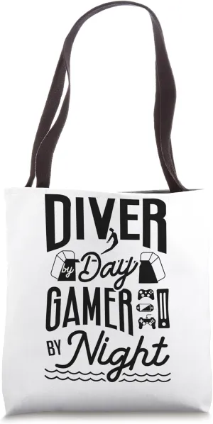 Springboard Diver Platform Diving Springboard Diving Gamer Tote Bag